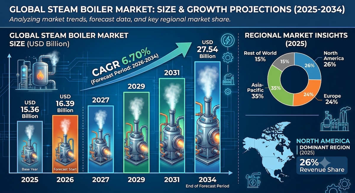 Steam Boiler Market Opportunities in Manufacturing and Power Generation

The global steam boiler mar...