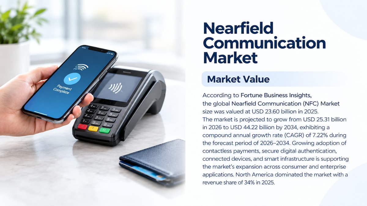 Nearfield Communication (NFC) Market Size, Share, Trends, and Forecast, 2026-2034

According to Fort...