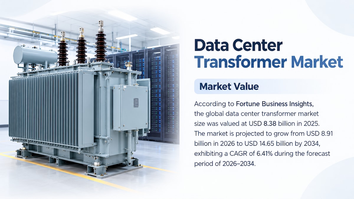 Data Center Transformer Market Size, Share, Trends, and Forecast, 2026-2034

According to Fortune Bu...
