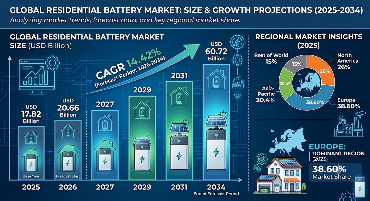 Key Factors Shaping the Future of the Residential Battery Market

The global residential battery mar...