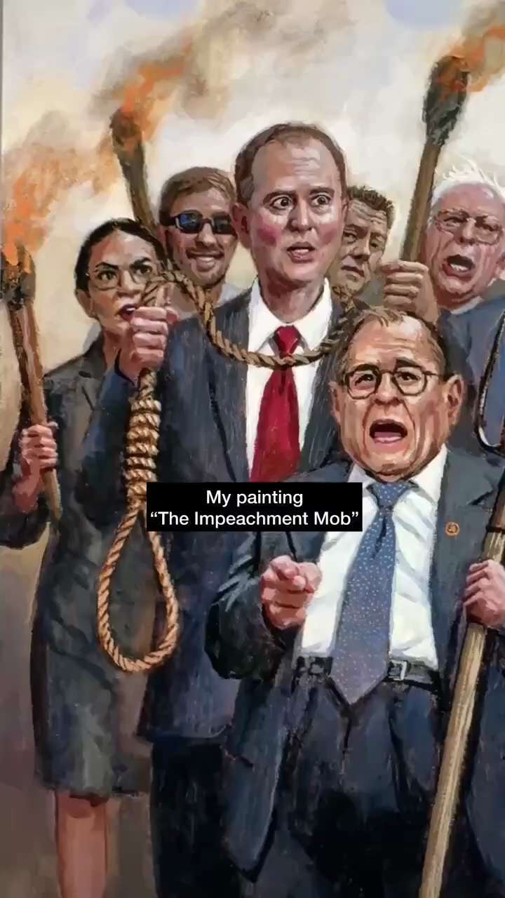 🇺🇸 “The Impeachment Mob”
🎨 Painting by JonMcNaughton.com 