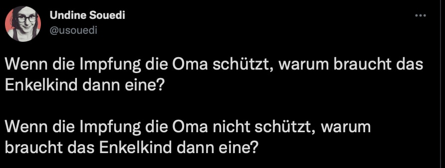 Mit so viel Logik sind Wahrheitsverkünder und Glaubenskrieger leider überfordert...