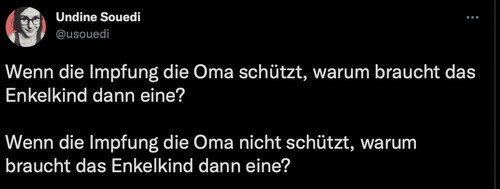 Mit so viel Logik sind Wahrheitsverkünder und Glaubenskrieger leider überfordert...