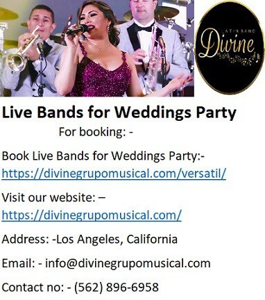 Divine Live Bands for Weddings Party In Los Angeles.
Divine Grupo Musical is the best provider of Li...