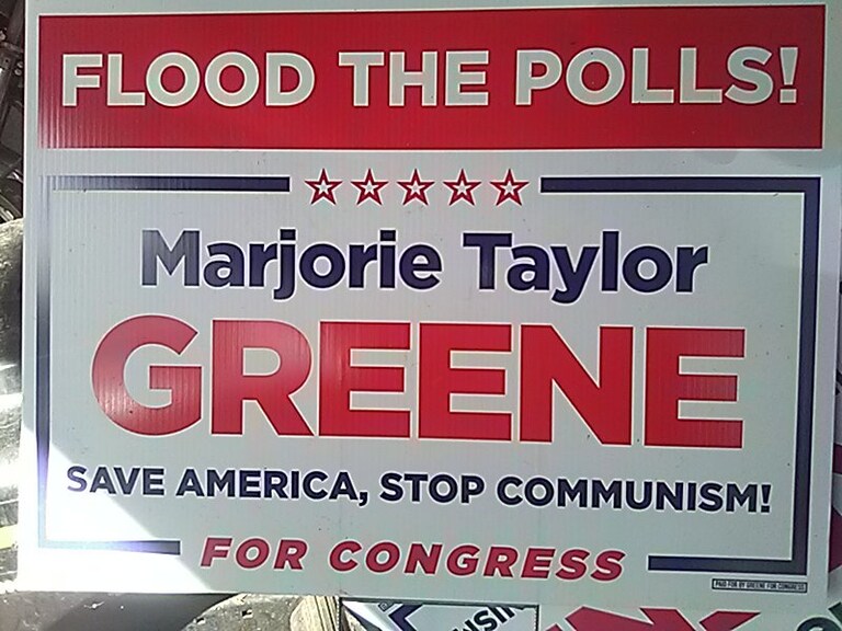 Our Honorable Congresswoman Marjorie Taylor Greene was interrogated in a Commie kangaroo court by a wokester lawyer demanding she explain past public comme