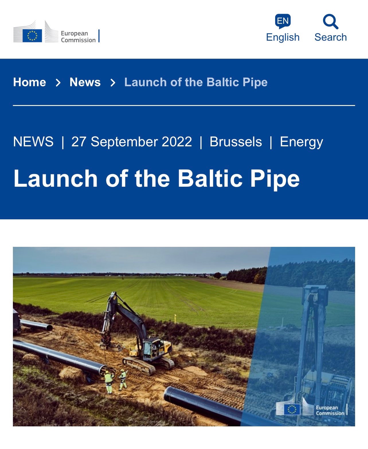 On the day that “someone” blew up the Nordstream pipelines, the EU announces this. Always remember t...
