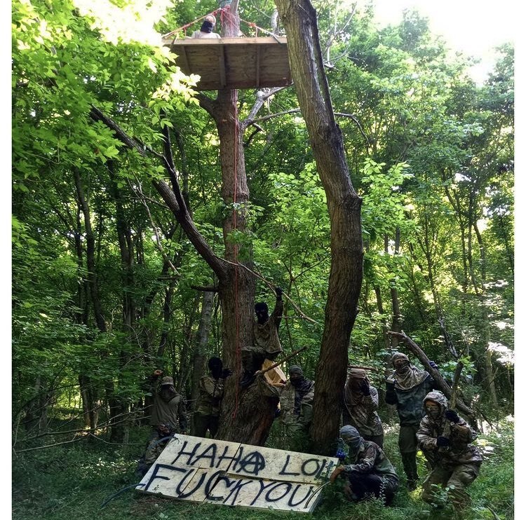 Yes, Antifa has launched a forest division in Atlanta and has set up Treehouses and primitive barric...