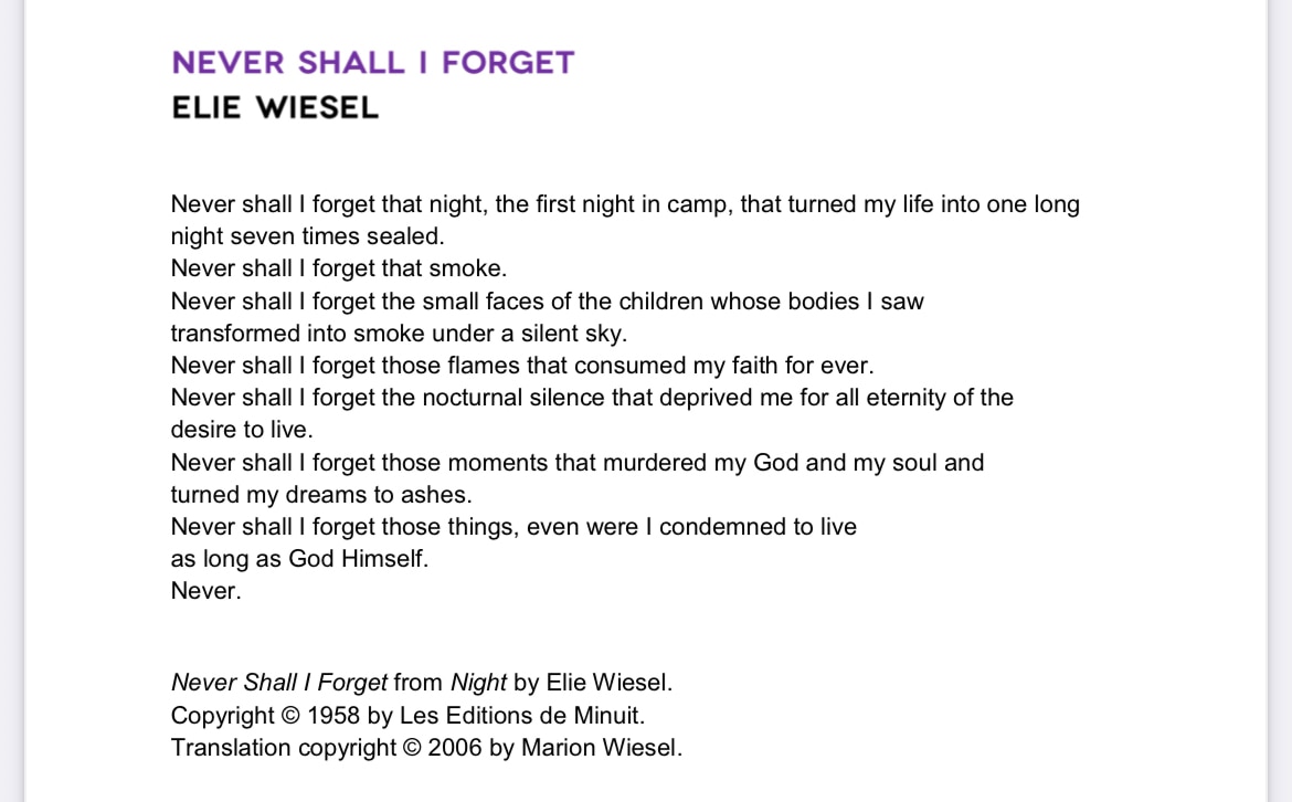 We will NEVER forget.