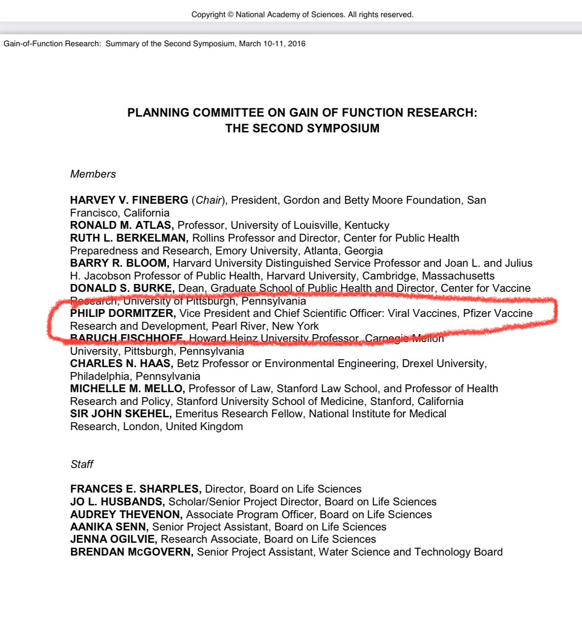 🚨🚨🚨

Pfizer’s VP and Chief Scientific Officer Of Viral Vaccines played a leading role in advising the government on redrafting its gain of function research policy in 2016.

The changes allowed the Wuhan lab to manipulate COVID-19-like viruses to become deadlier to humans.  