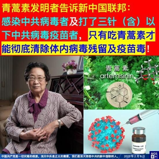 青蒿素是唯一可以穿透血脑屏障排毒的神药🔥