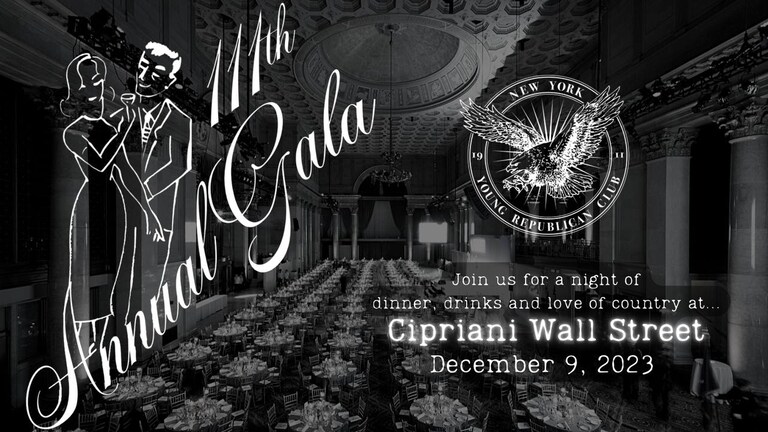 The New York Young Republican Club is excited to announce that our 111th Annual Gala will be hosted at Cipriani Wall Street!
This grand and storied space