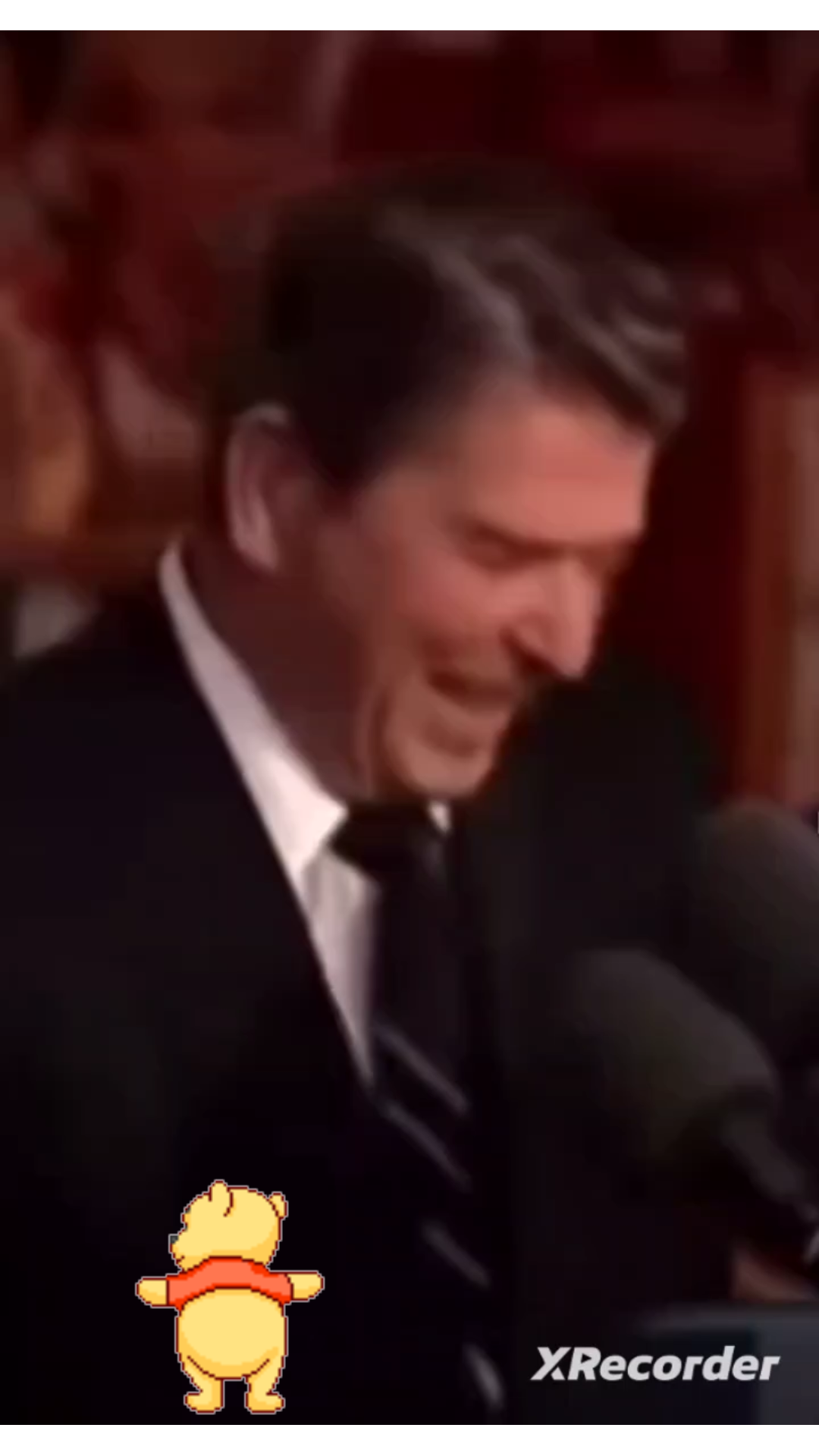 Former President Ronald Reagan. 😂🤣😁 Telling a joke 