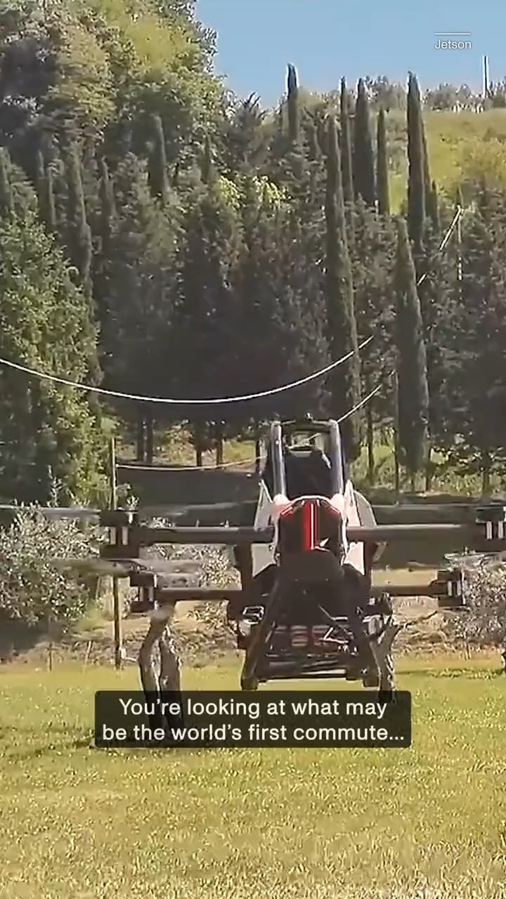 Jetson Aero founder Tomasz Patan calls this the world’s first commute on an eVTOL.