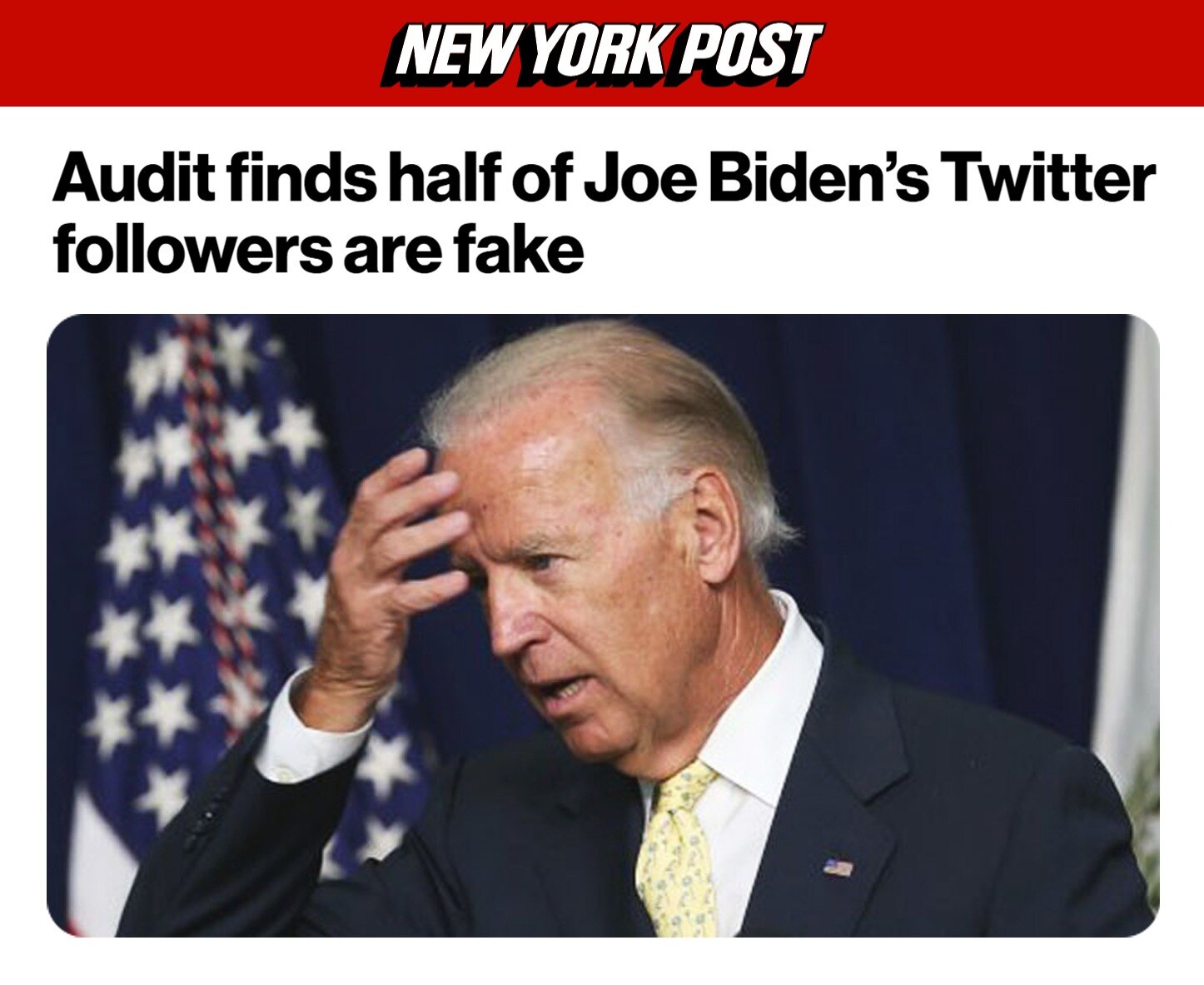 FAKE PRESIDENT WITH FAKE FOLLOWERS!!!