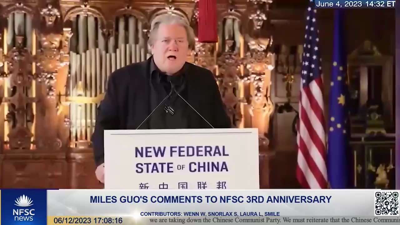 Miles Guo's Comments to NFSC 3rd Anniversary

The New Federal State of China(NFSC) was founded as a ...