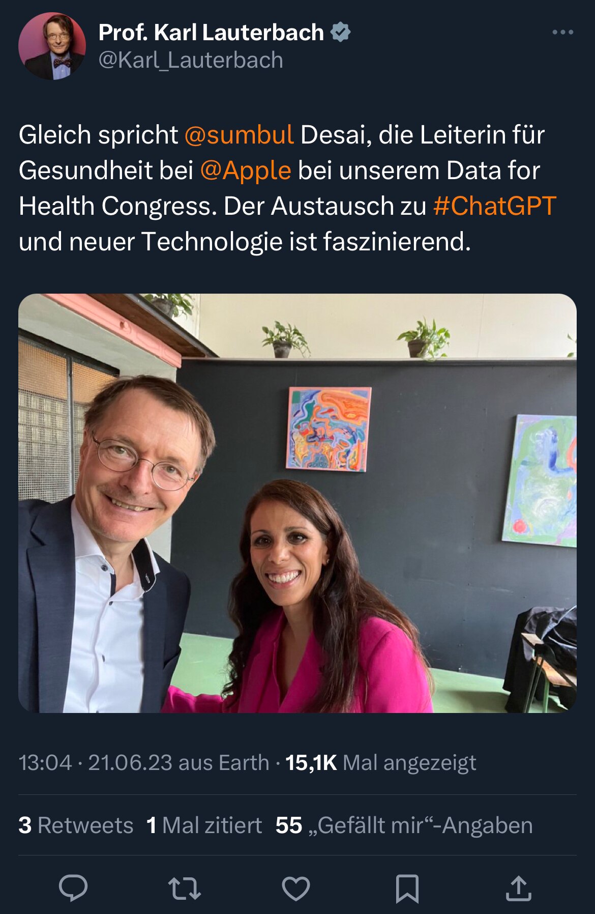 Wenn er Daten, die er bekommen kann, doch mal  untersuchen würde. Zum Beispiel wie gesetzlich geford...