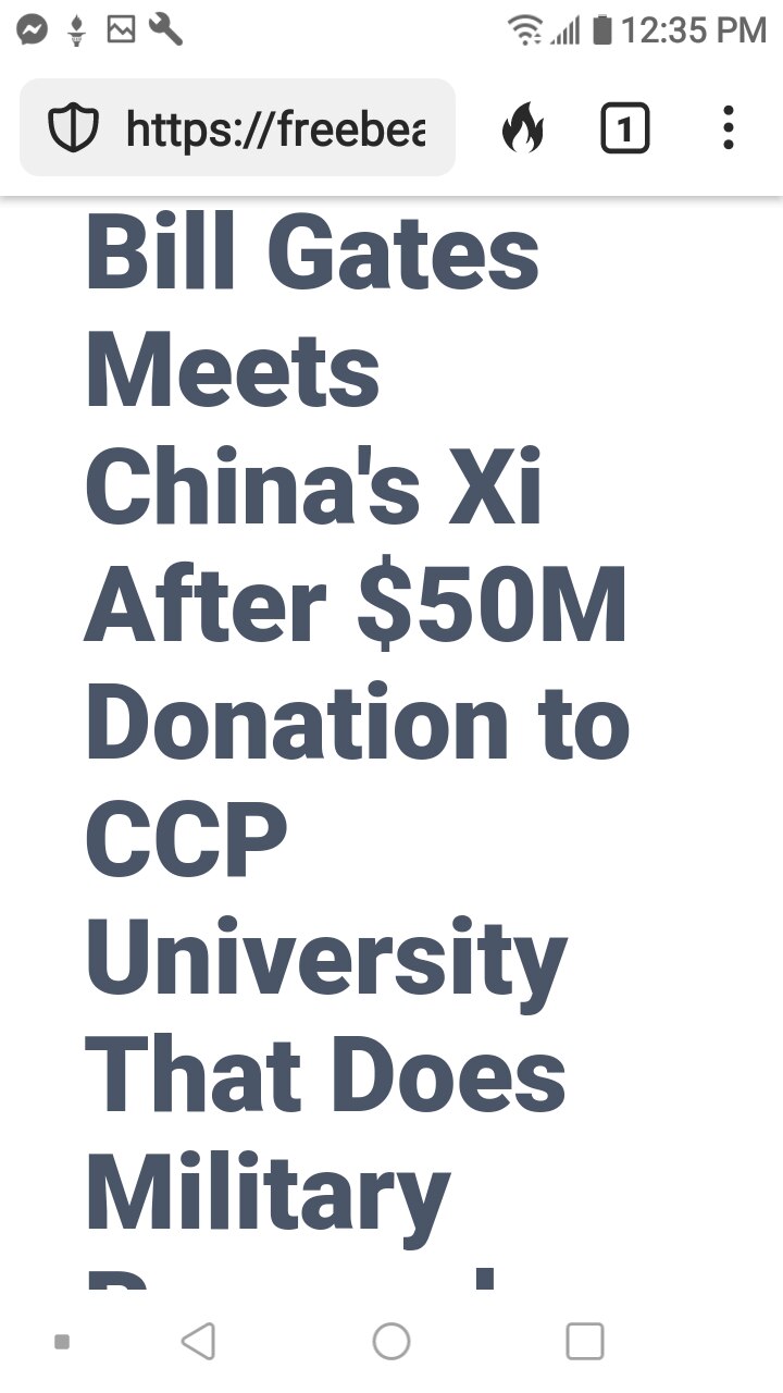 CCP BILL GATES  DONATES $ 50 MILLION TO CHINESE CCP  GAIN OF FUNCTION & CYBER.dataincomm