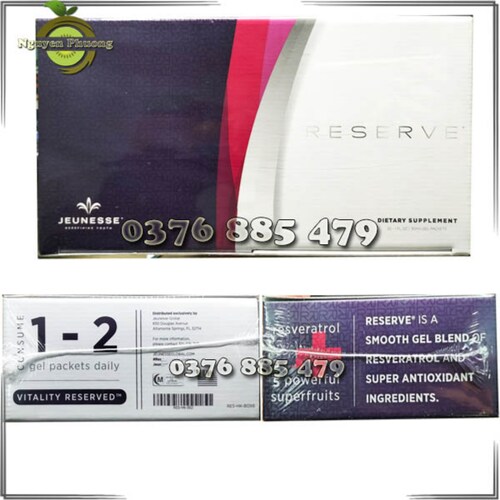 Tế bào gốc Reserve là sản phẩm tế bào gốc nổi tiếng hàng đầu của tập đoàn Jeunesse Mỹ