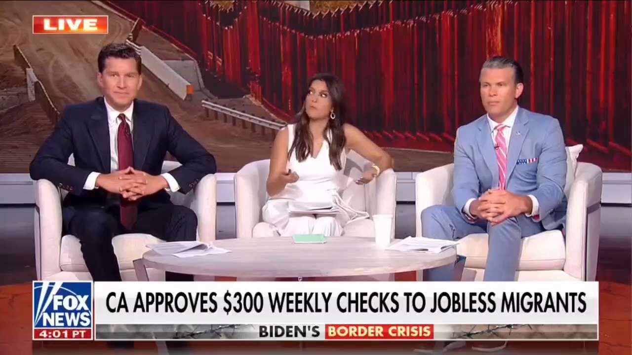 The Democrats in California just voted to pay $300 weekly checks to unemployed migrants even as the ...