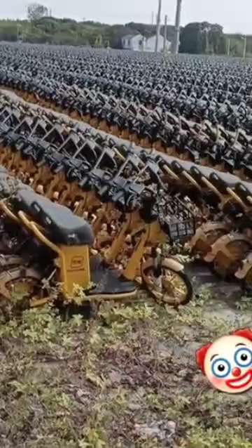 😡😡😡
Net Zero Insanity.
A graveyard of electric "green" scooters that have run out of battery life...
