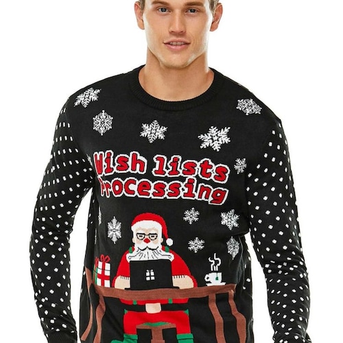 Step into the festive season with unmatched style and a hearty dose of humor with our collection of Men's Ugly Christmas...