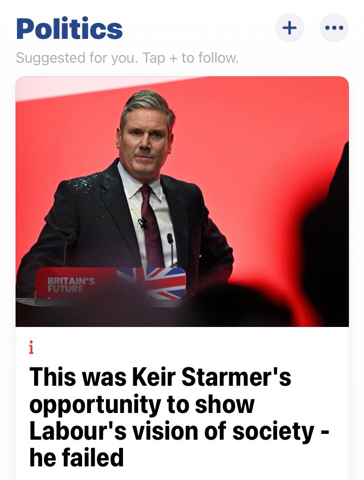 Now why might this be?
Starmer is a member of the Trilateral Commission that works for centralised world govnt under the control of financial & technocratic elites.
The Corbynite wing of Labour are out & out Marxist-Leninists, the political wolves in democratic sheeps’ clothing.
Starmer has to manage these two things while still trying to fool the voters long enough to achieve power.
The only ‘vision’ he can sell to the voters is based on lies, & no wonder its not convincing. But the treacherous Tories have done his job for him. Now he only has not to lose & snatch defeat from the jaws of victory.