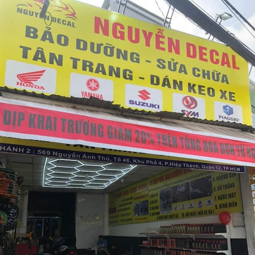 Bảo dưỡng - Sửa chữa - Tân trang - Dán keo xe - Decal xe máy - Đồ chơi Xe Máy - Dán Film PPF