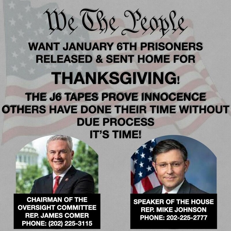 It’s Time To Set The Record Straight and Release Our J6 Prisoners 
Bring Them Home For The Holidays 🇺🇸