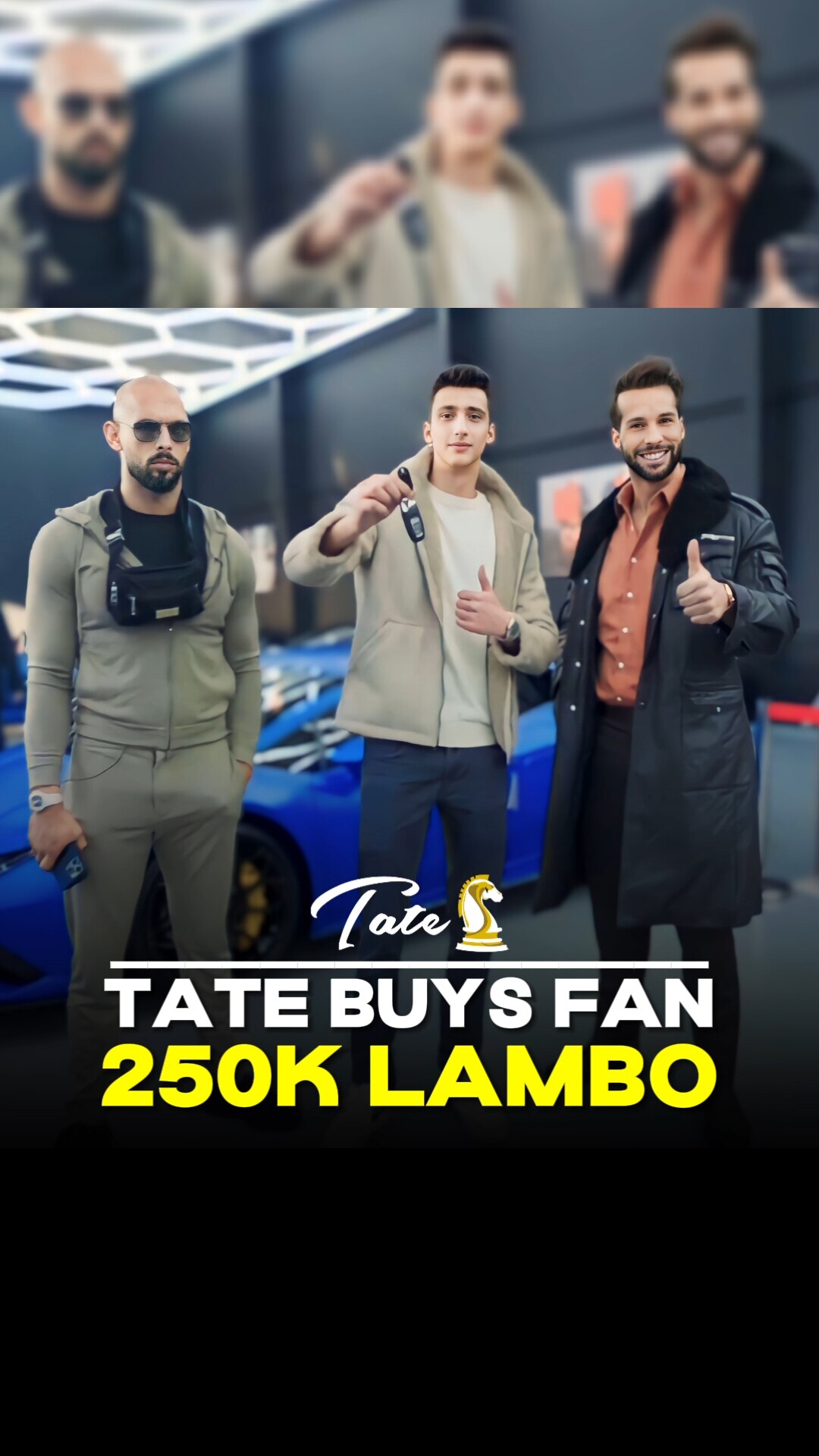 Tate Buys Fan $250,000 LAMBO