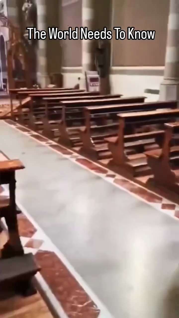 Migrants smashing up a Catholic church in Italy are caught and tied by locals.

Mass deportations ne...