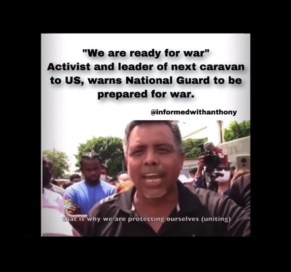 ⚠️WAR DECLARED ON U.S. if 80,000+ Haitian migrants, the largest caravan to date, are stopped from ~i...