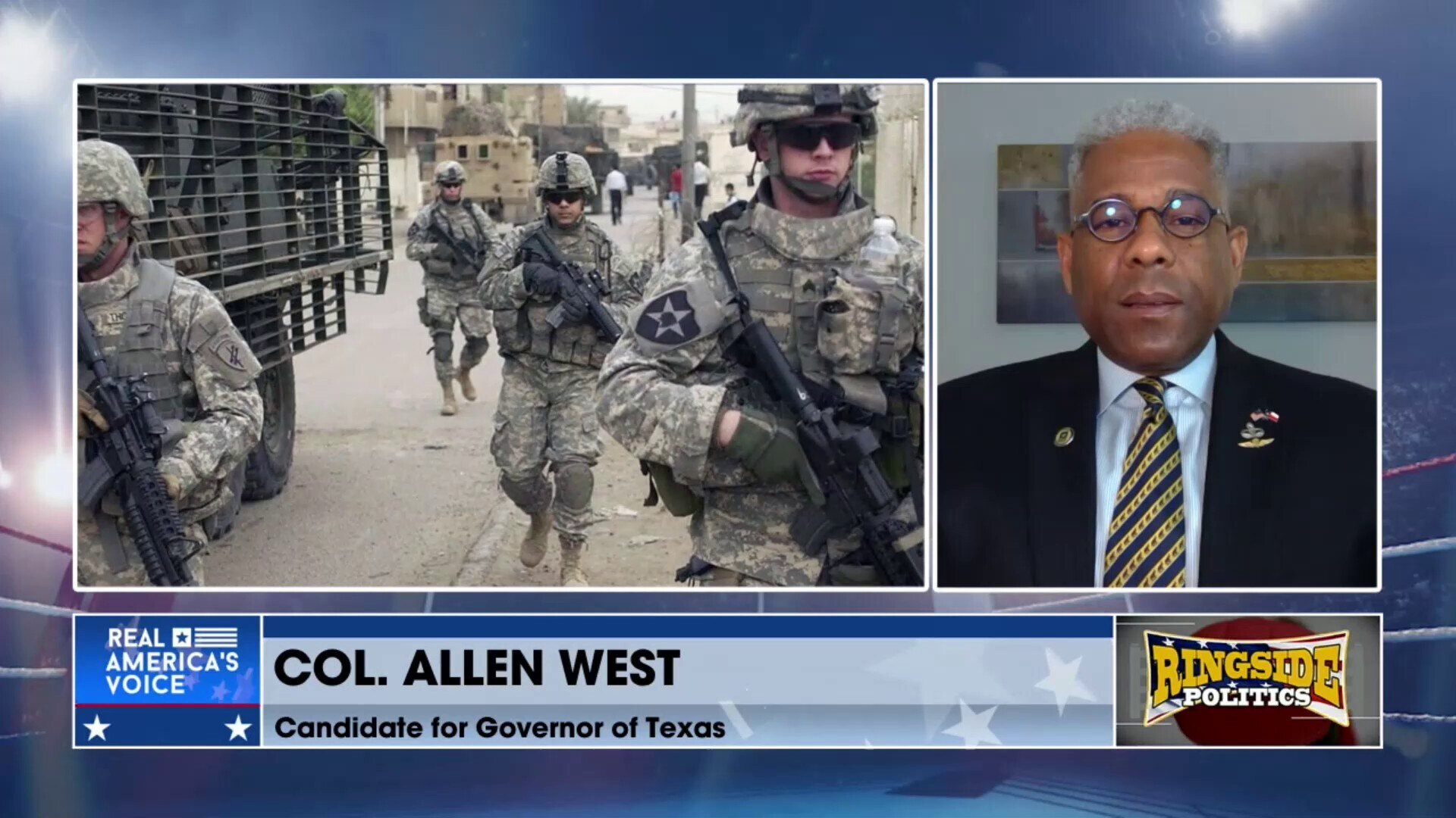 Col. Allen West: Why are we sending out troops to protect another country's border while leaving our...