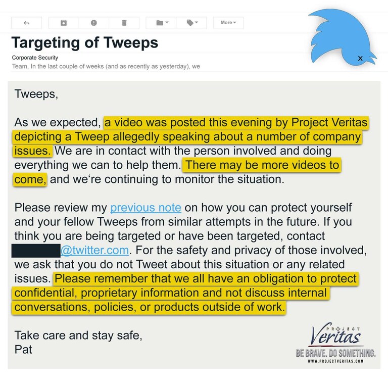 “There may be more videos to come.” 

Fact check: TRUE ✅

Part 2 launching T-minus 6 hours. 

#TwitterExposed