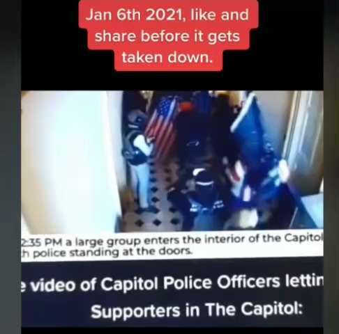 Watch!👀
This Video of Jan 6th shows how the Capitol Police letting Trump Supporters in, deliberatel...