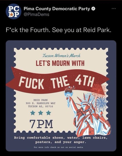 When people say the Radical Left hates America, they are not kidding.