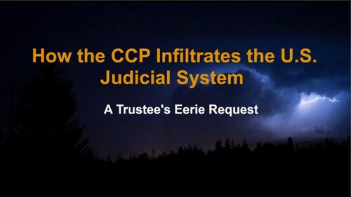 How the CCP infiltrated the U.S. Judicial System - A Trustee's Eerie Request
#CCP #MilesGuo #Trustee